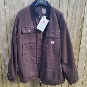 Carhartt Men's Full Swing Traditional Coat brown size Large